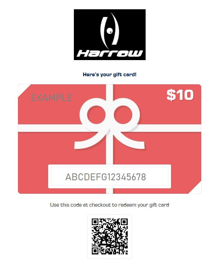 Harrow E-Gift Cards - Harrow Sports