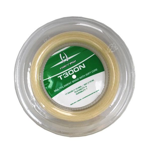 T300n Squash String, 17 Gauge, 360' Reel, Neutral - Harrow Sports
